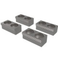 130mm Hydraulic Self-Centering Vise Jaw Insert Kit | Jergens Workholding