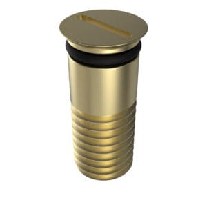 CHIP PLUG, 12MM THD, BRASS WITH O-RING