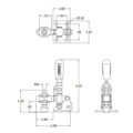 112VerticalFlangedBaseAdjustableU-Bar_LA