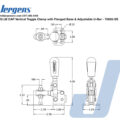 225VerticalFlangedBaseAdjustableU-BarSS_LA