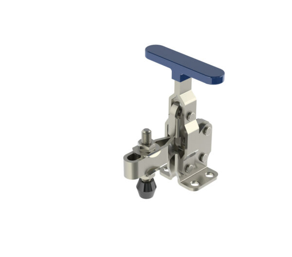 382 LB CAP T-Handle Vertical Toggle Clamp with Flanged Base & Adjustable U-Bar| Jergens Workholding