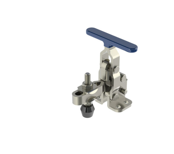 225 LB CAP T-Handle Vertical Toggle Clamp with Flanged Base & Adjustable U-Bar| Jergens Workholding